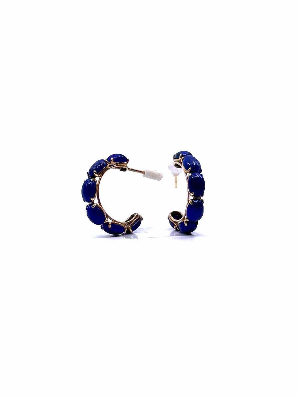 14K Lapis Pierced Earrings