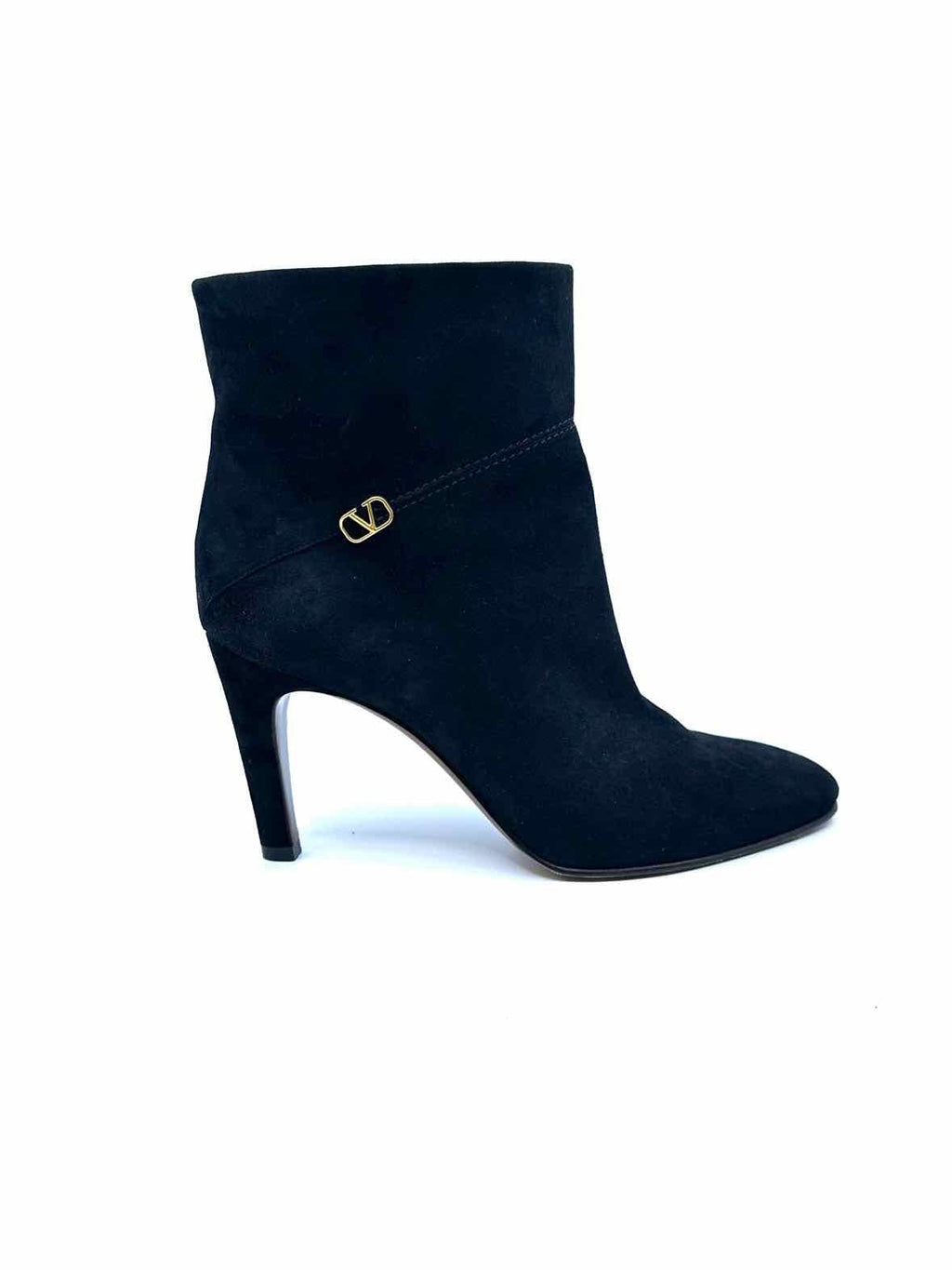 VALENTINO Size 9 Black Suede Ankle Boot