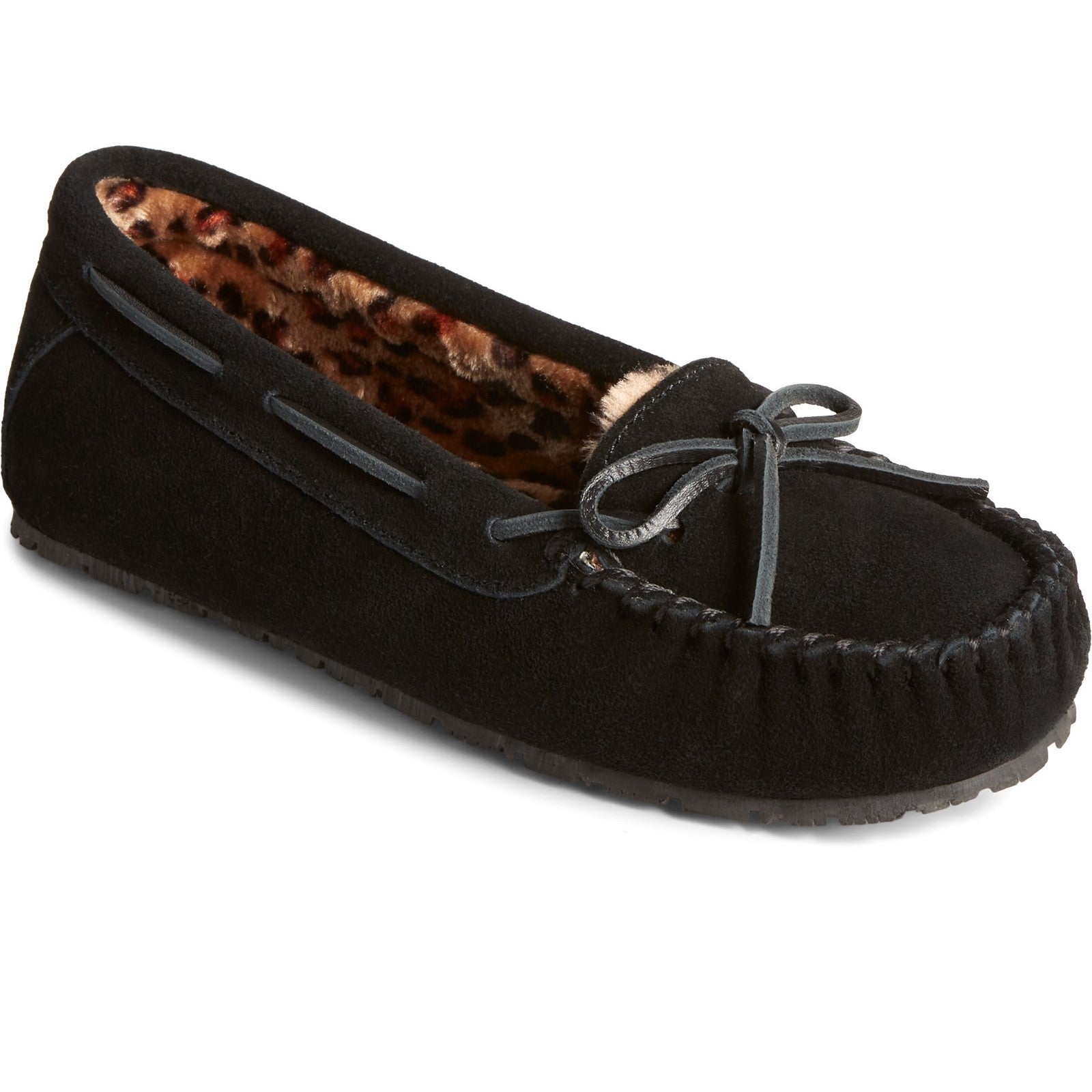 Sperry Womens Reina Slipper | Black Leopard
