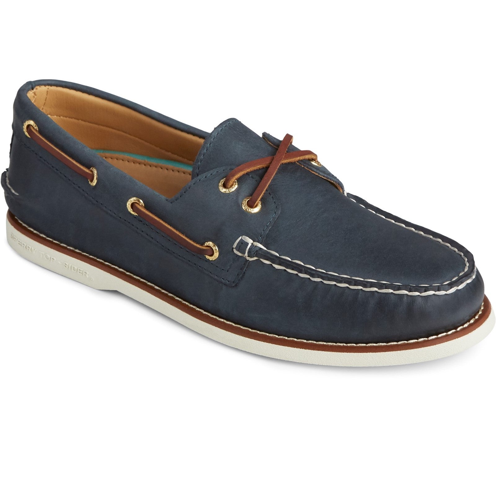 Sperry Mens Authentic Original Gold Cup Boat Shoes | Navy