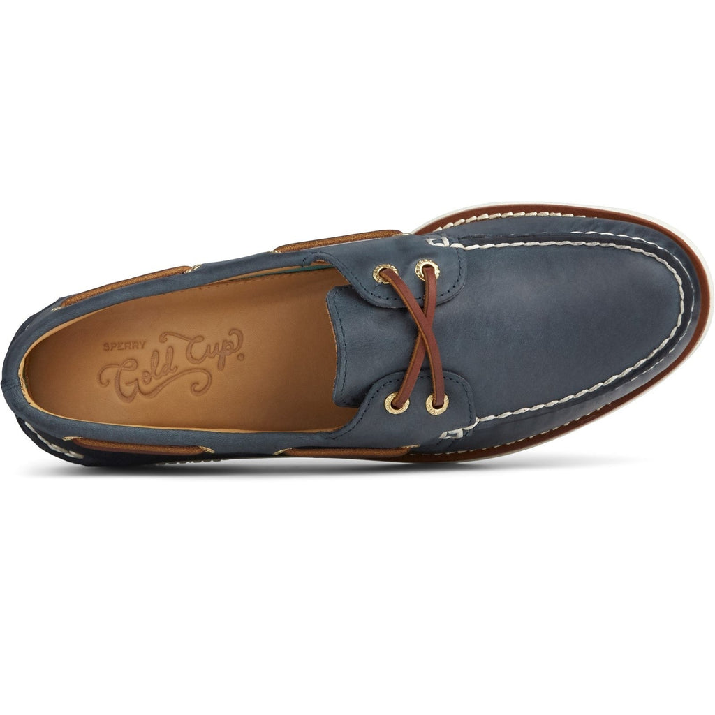 Sperry Mens Authentic Original Gold Cup Boat Shoes | Navy
