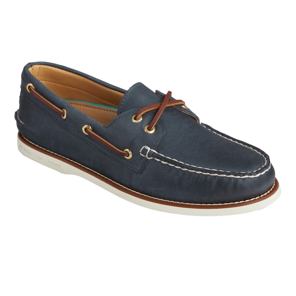 Sperry Mens Authentic Original Gold Cup Boat Shoes | Navy