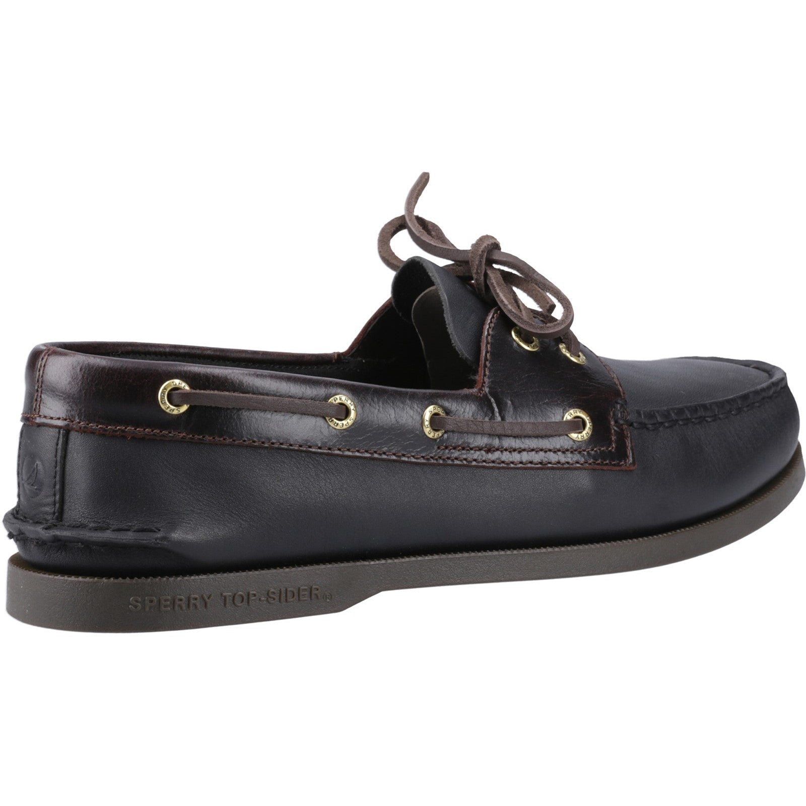Sperry Mens Authentic Original 2-Eye Boat Shoes | Amaretto Black