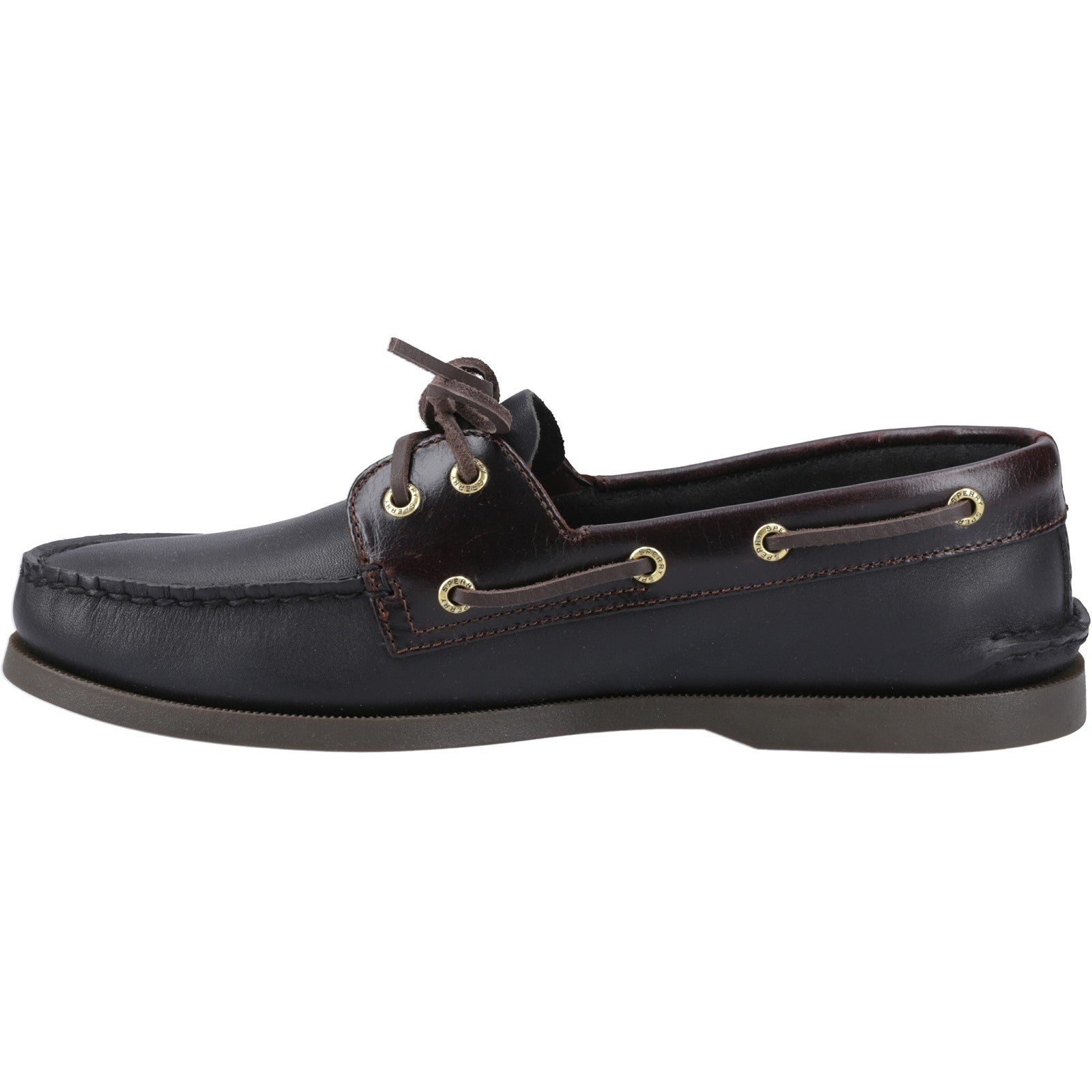 Sperry Mens Authentic Original 2-Eye Boat Shoes | Amaretto Black