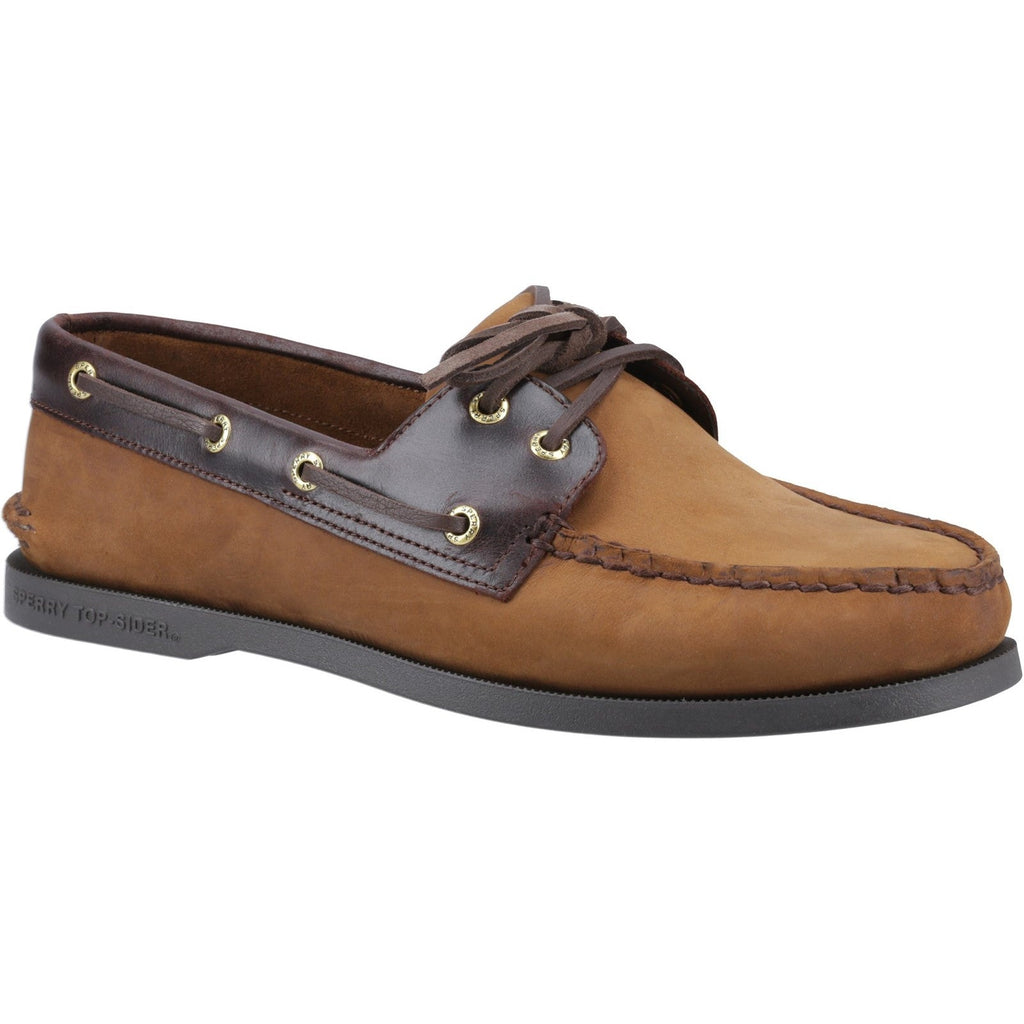 Sperry Mens Authentic Original 2-Eye Boat Shoes | Brown Combo
