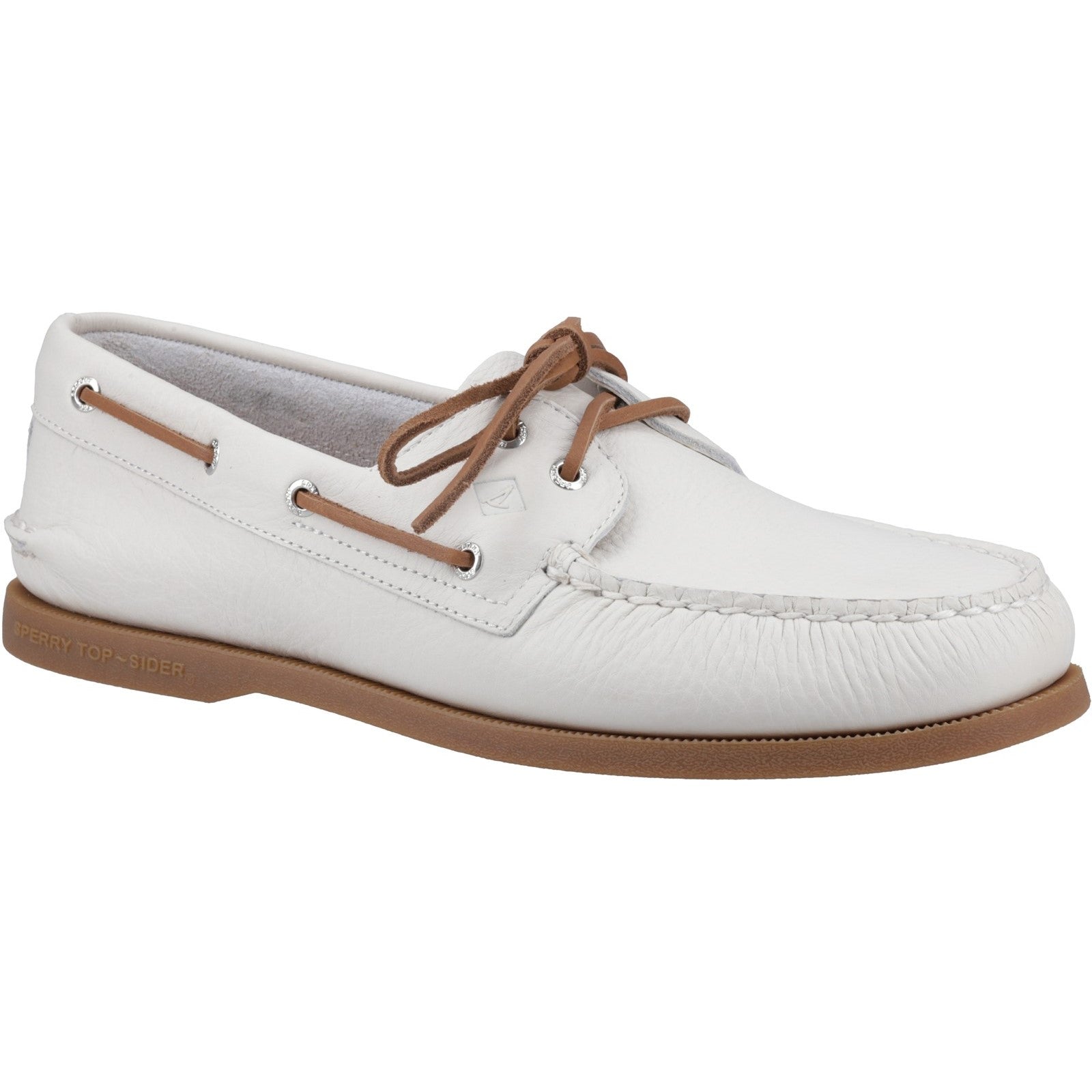 Sperry Mens Authentic Original 2-Eye Boat Shoes | White Gum