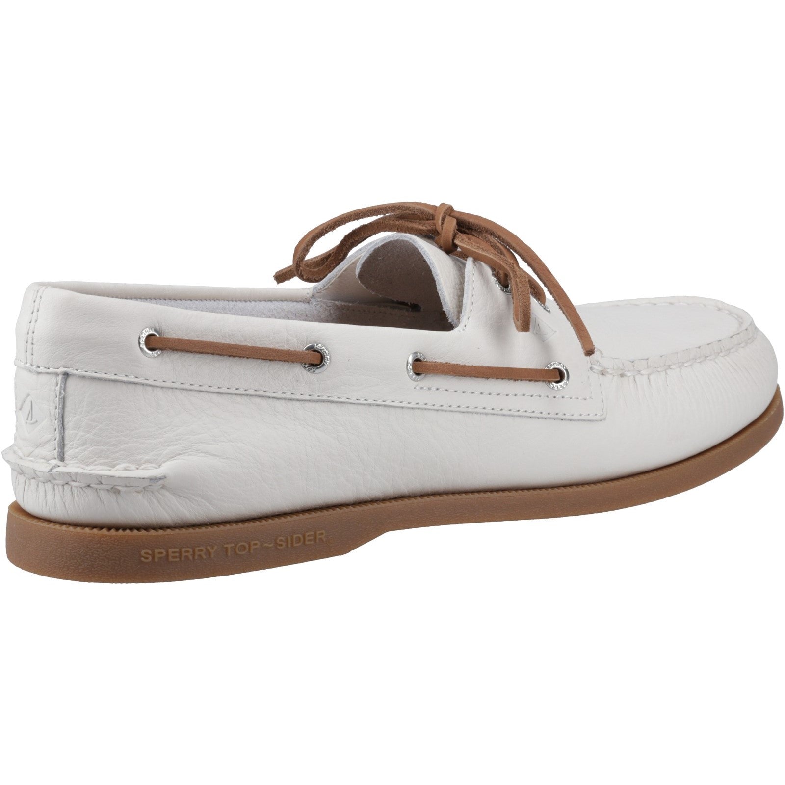 Sperry Mens Authentic Original 2-Eye Boat Shoes | White Gum