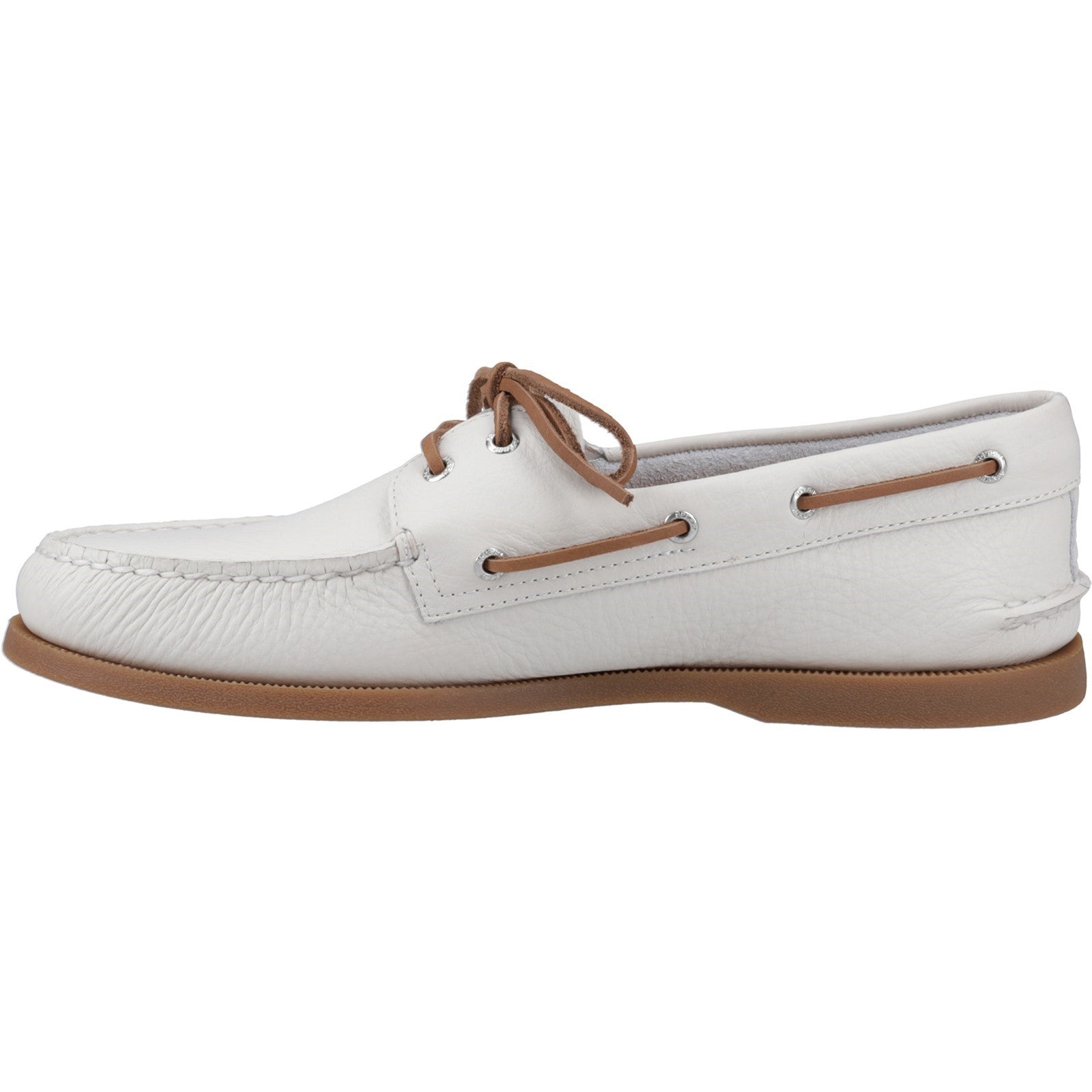Sperry Mens Authentic Original 2-Eye Boat Shoes | White Gum