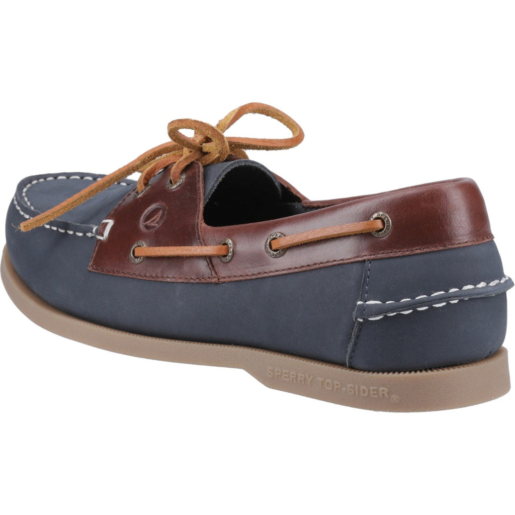 Sperry Mens Tacoma Boat Shoe | Navy Brown