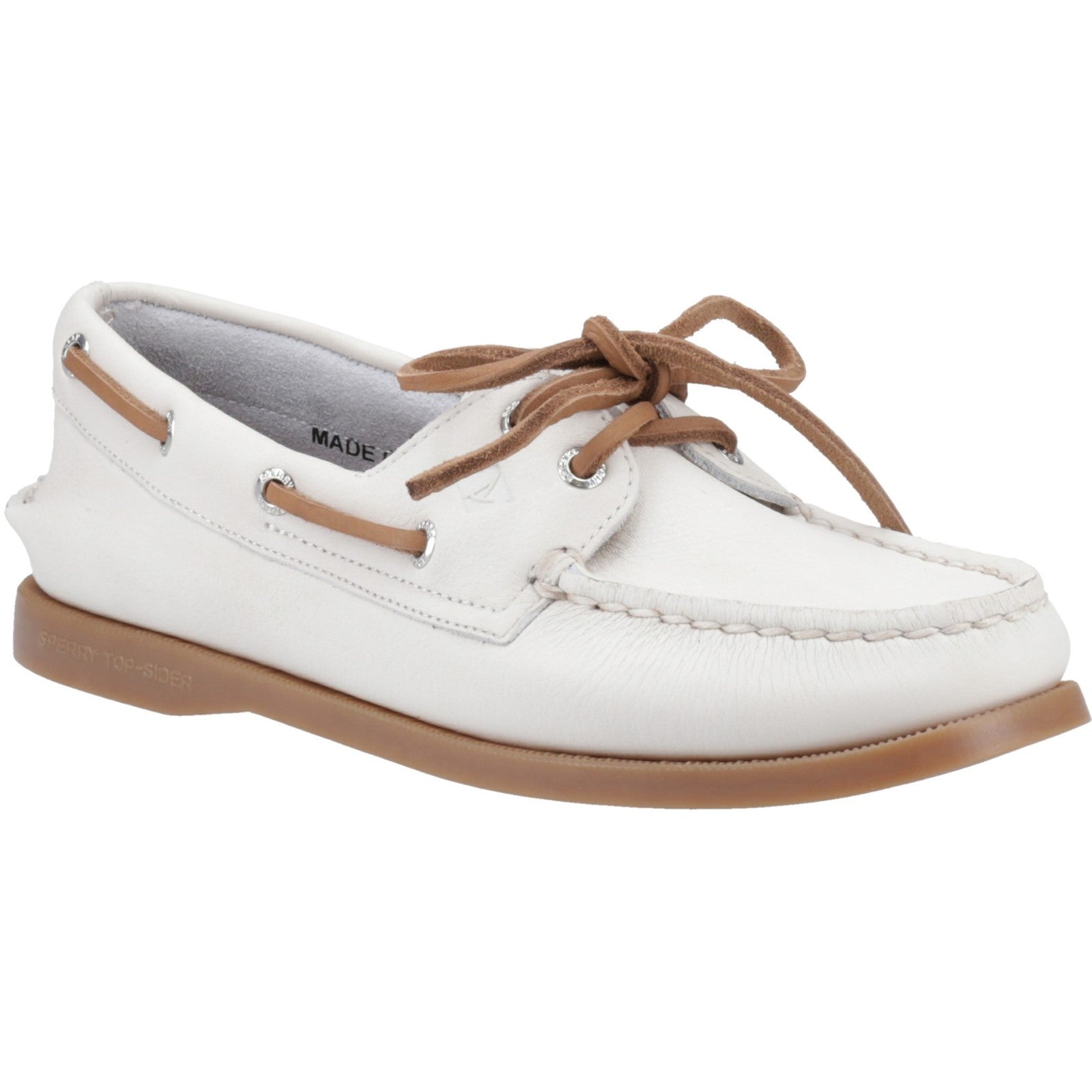 Sperry Womens Authentic Original 2-Eye Boat Shoe | White Gum