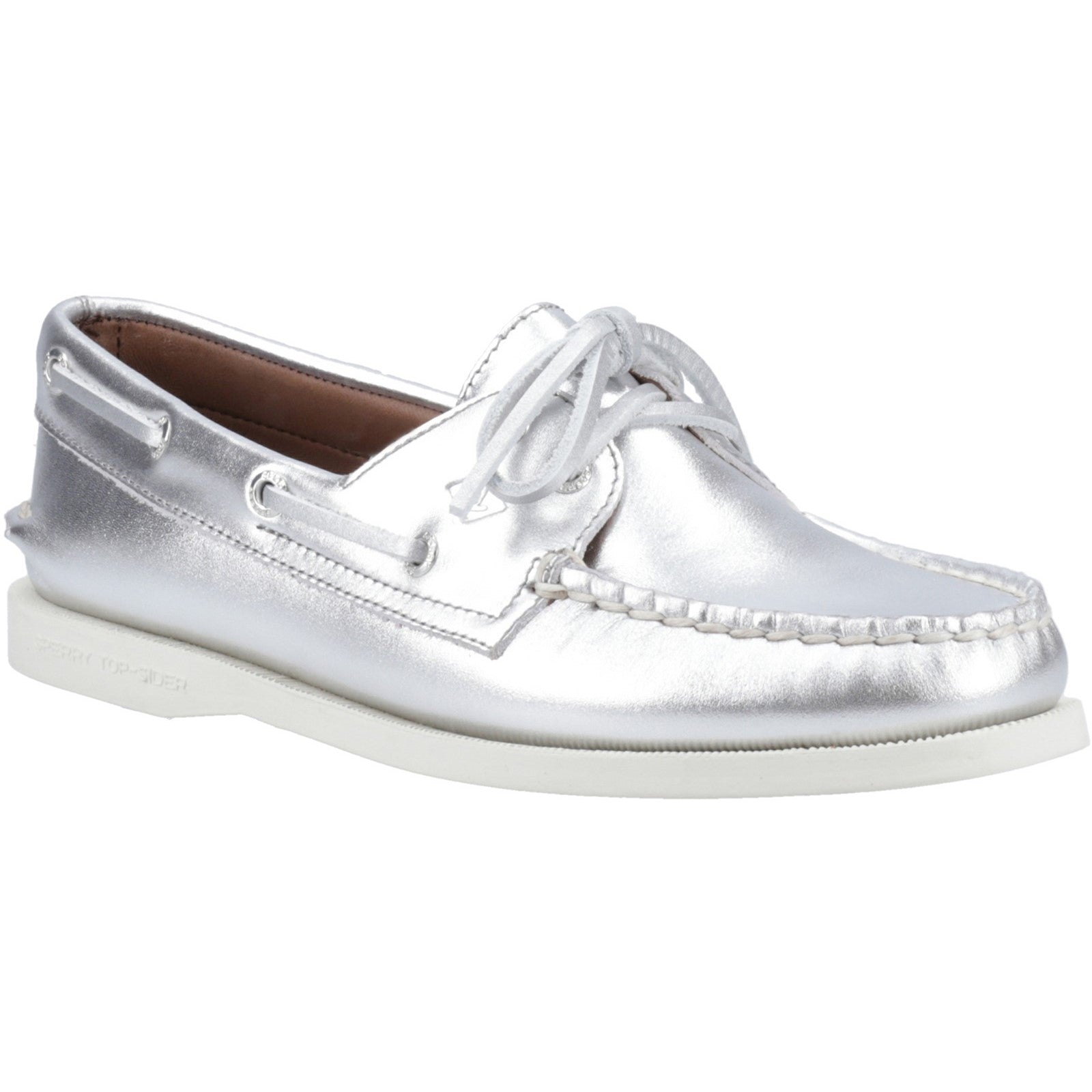 Sperry Womens Authentic Original 2-Eye Boat Shoe | Silver