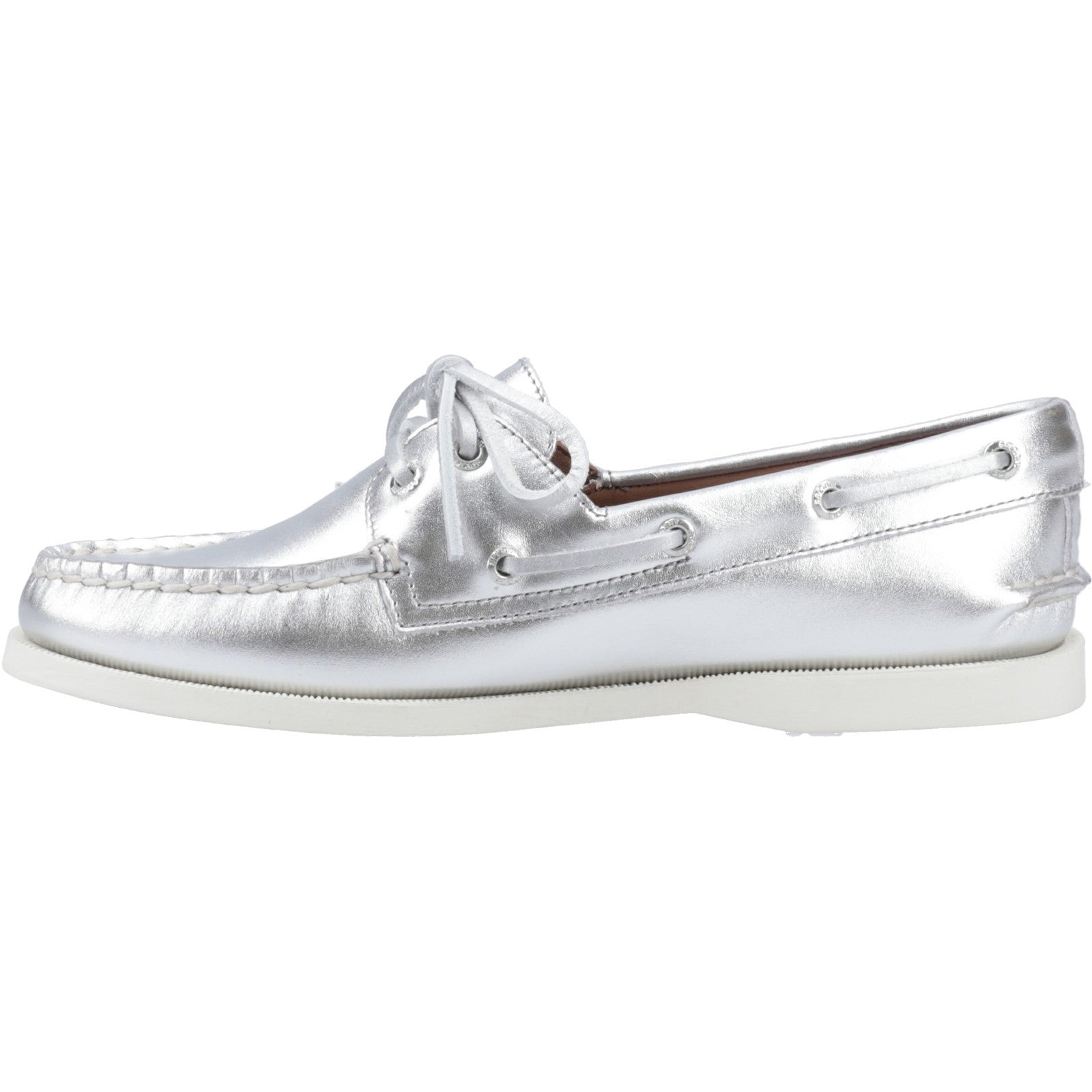 Sperry Womens Authentic Original 2-Eye Boat Shoe | Silver