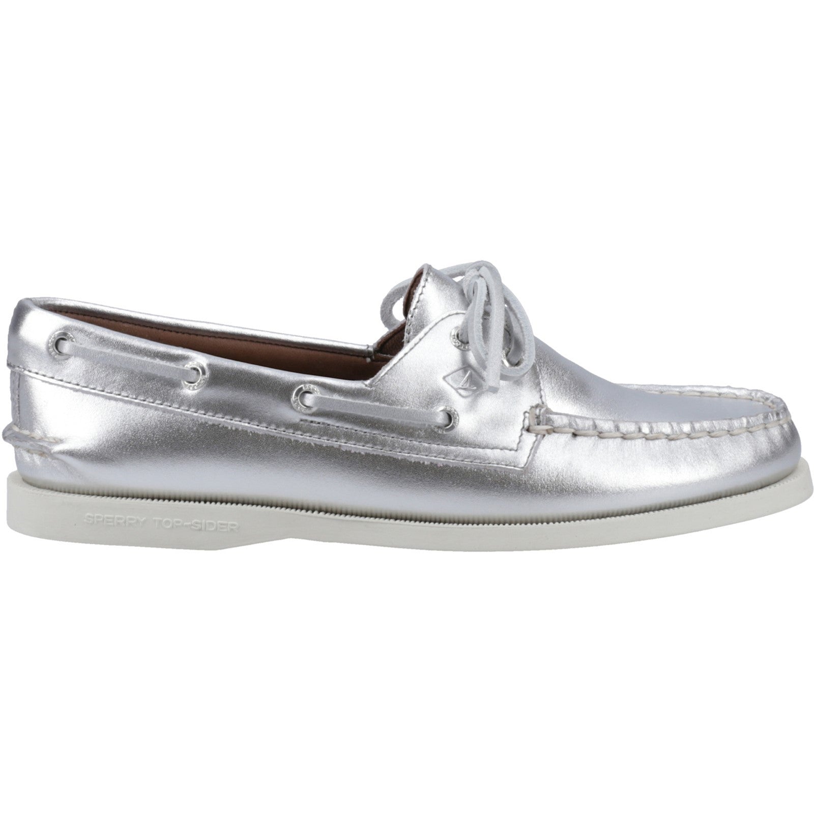 Sperry Womens Authentic Original 2-Eye Boat Shoe | Silver
