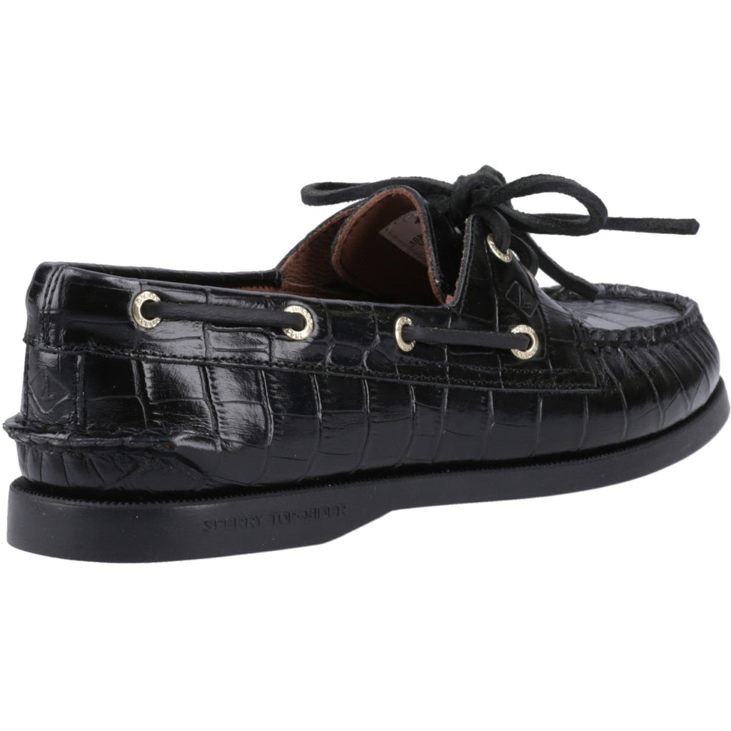 Sperry Womens Authentic Original 2-Eye Boat Shoe | Black