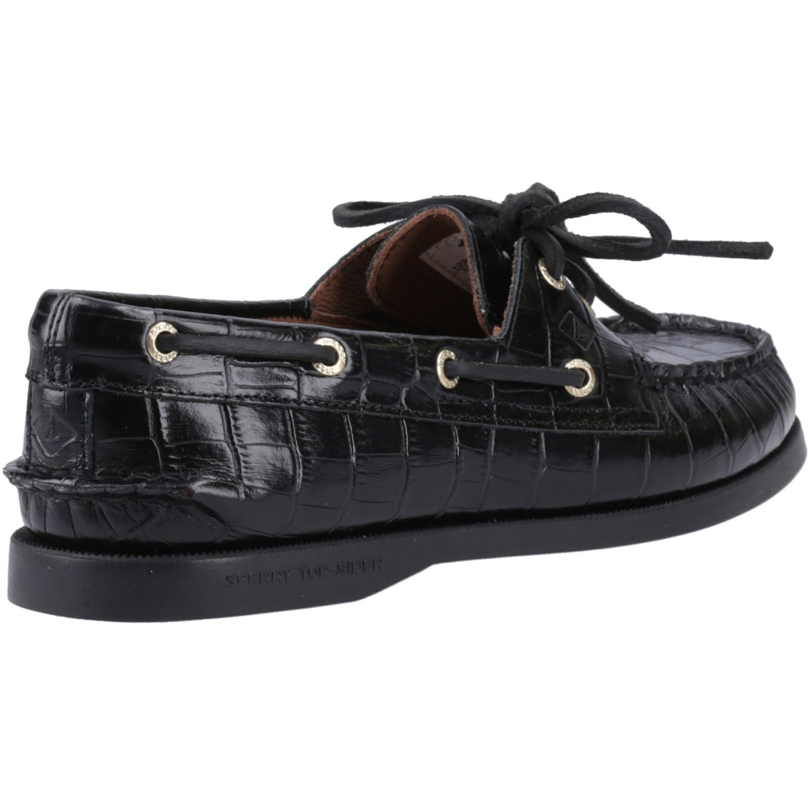 Sperry Womens Authentic Original 2-Eye Boat Shoe | Black
