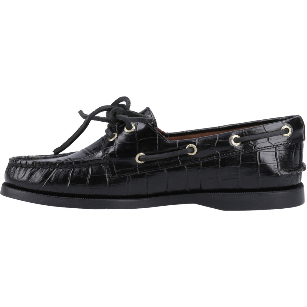 Sperry Womens Authentic Original 2-Eye Boat Shoe | Black