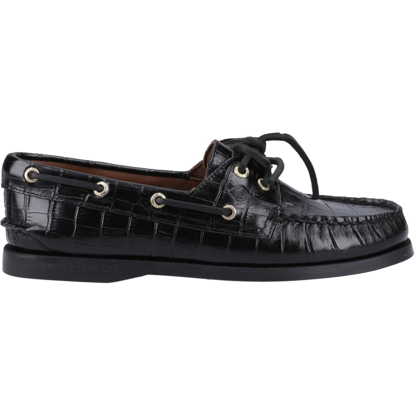 Sperry Womens Authentic Original 2-Eye Boat Shoe | Black