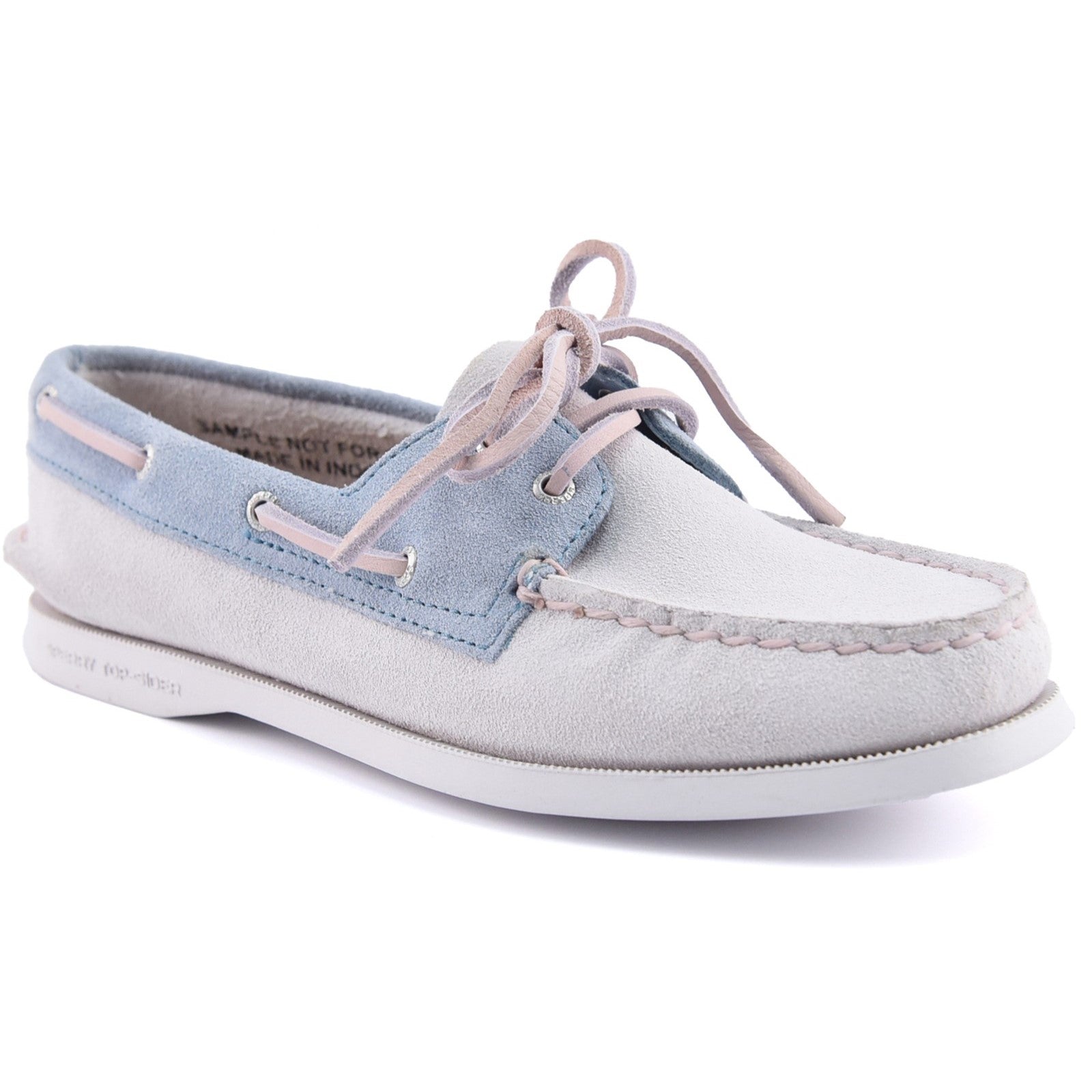 Sperry Womens Authentic Original 2-Eye Boat Shoe | White Blue