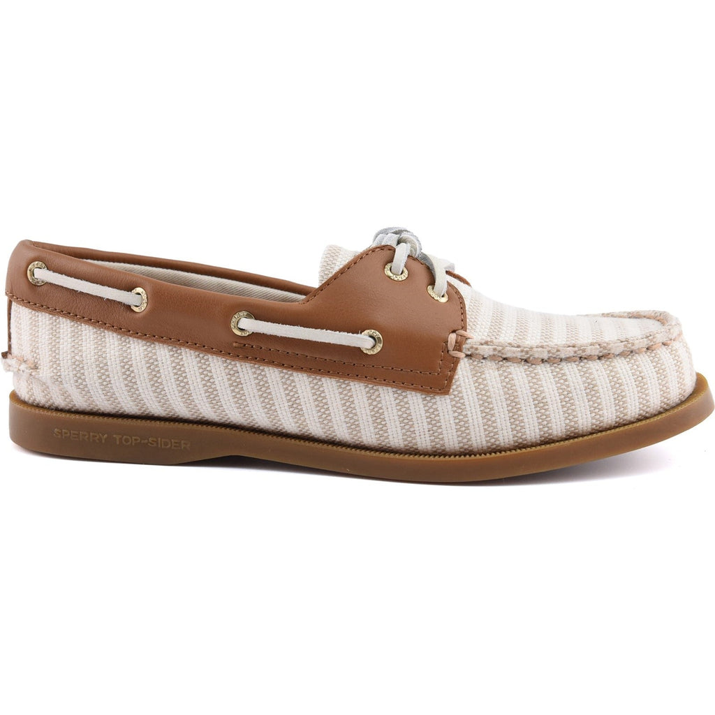 Sperry Womens Authentic Original 2-Eye Boat Shoe | White Natural