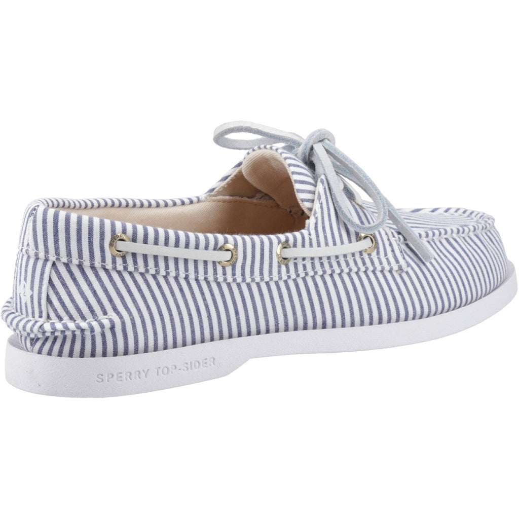 Sperry Womens Authentic Original 2-Eye Boat Shoe | Navy White