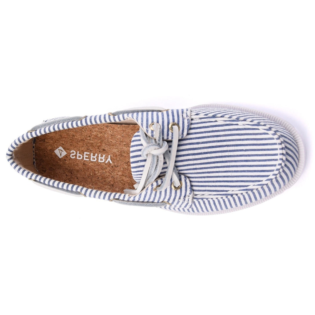 Sperry Womens Authentic Original 2-Eye Boat Shoe | Navy White