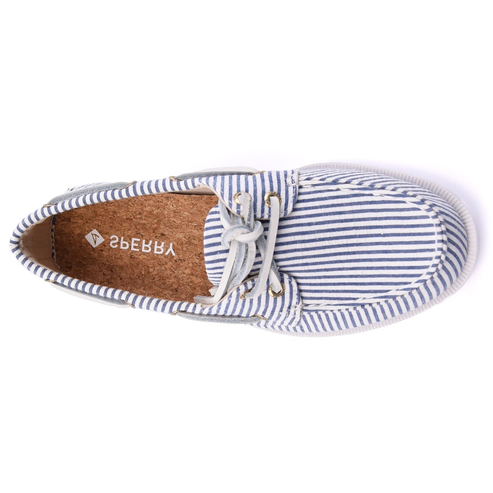 Sperry Womens Authentic Original 2-Eye Boat Shoe | Navy White