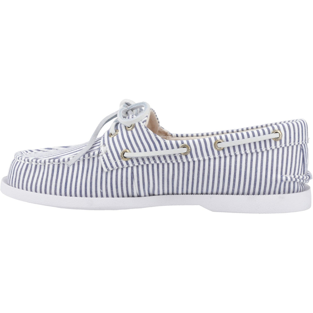 Sperry Womens Authentic Original 2-Eye Boat Shoe | Navy White