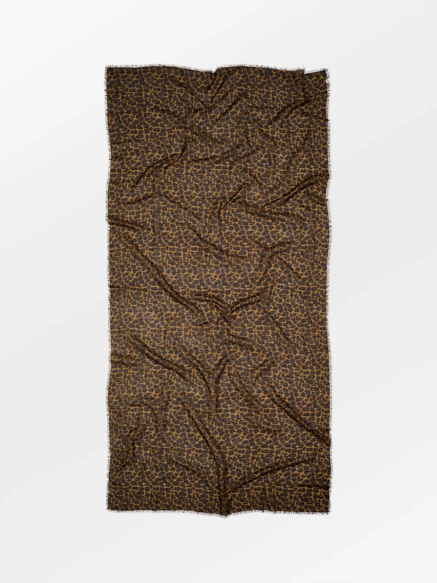 Becksondergaard Leopard Wool Scarf in Black