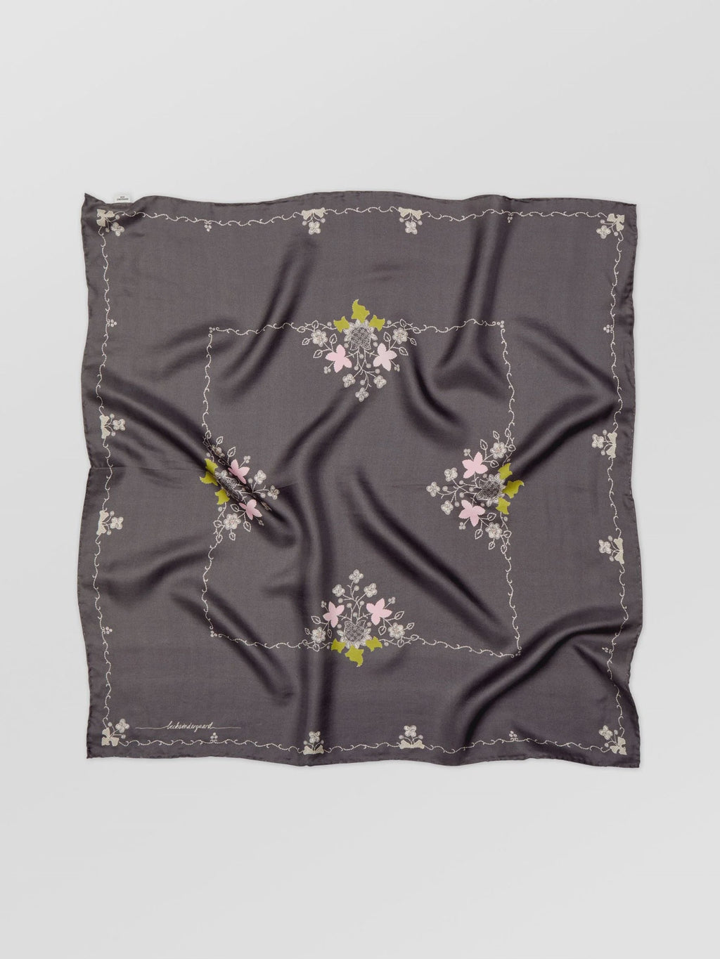 Becksondergaard Brodaria Sia Scarf in Forged Iron Gray