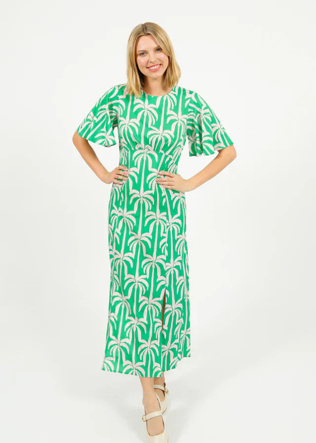 Primrose Park Gini Dress in Palm Tower Green