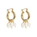 Freya Rose Mini Hoops Detachable Pearls
