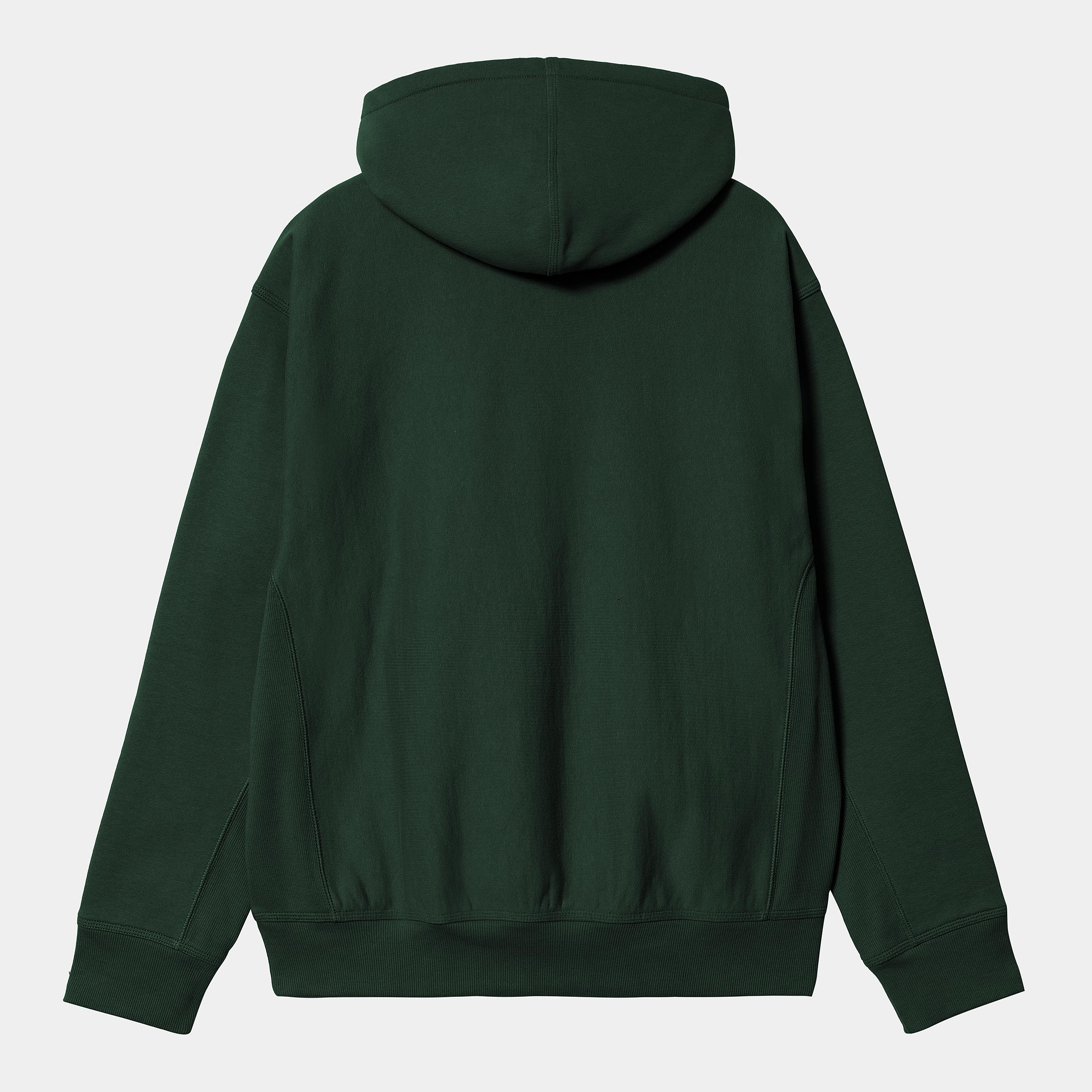 Carhartt WIP Mens American Script Hoodie - Conifer
