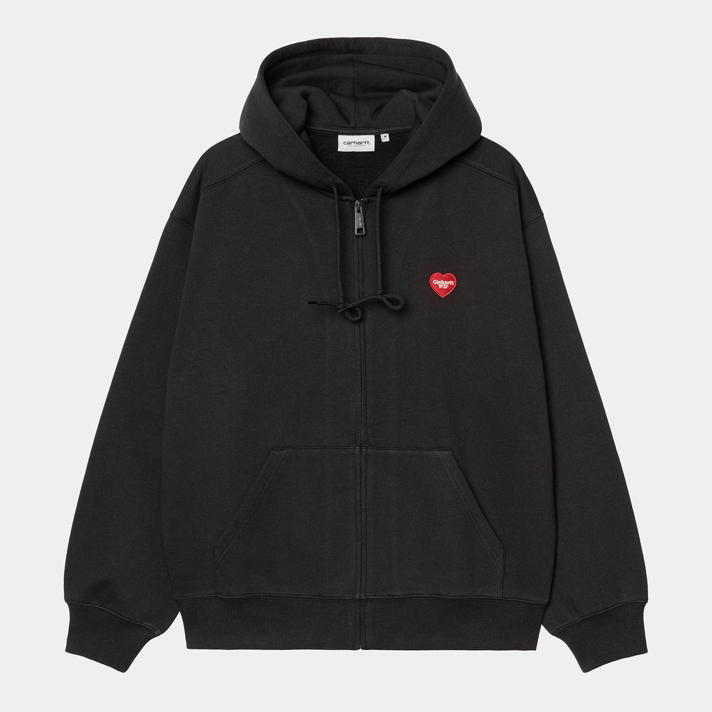 Carhartt WIP Mens Heart II Hartt Sweat Hoodie | Black