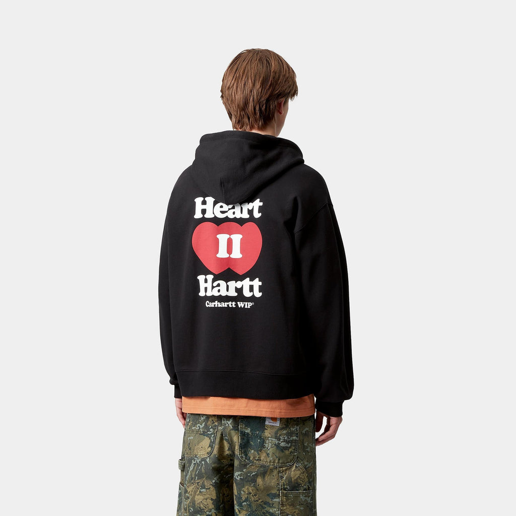 Carhartt WIP Mens Heart II Hartt Sweat Hoodie | Black