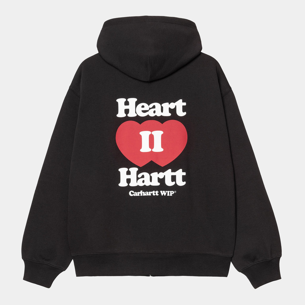 Carhartt WIP Mens Heart II Hartt Sweat Hoodie | Black