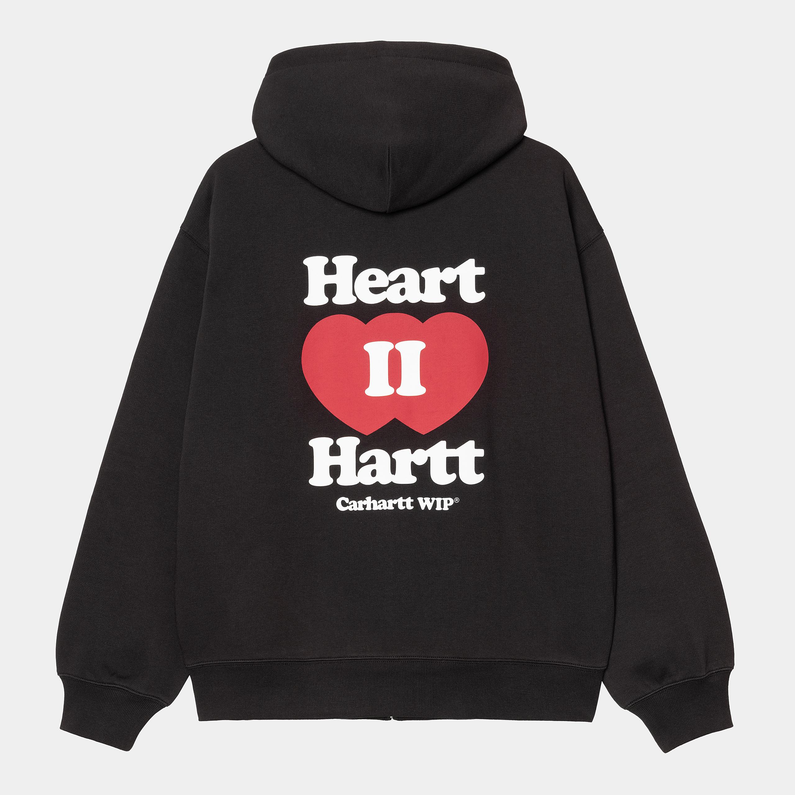 Carhartt WIP Mens Heart II Hartt Sweat Hoodie | Black