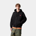 Carhartt WIP Mens Heart II Hartt Sweat Hoodie | Black