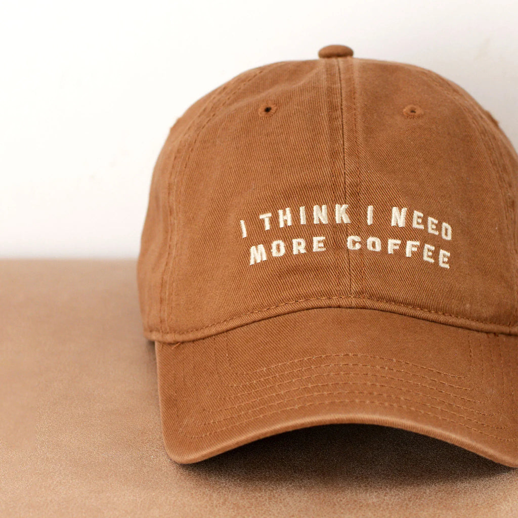 Alphabet Bags I Think I Need More Coffee Baseball Cap