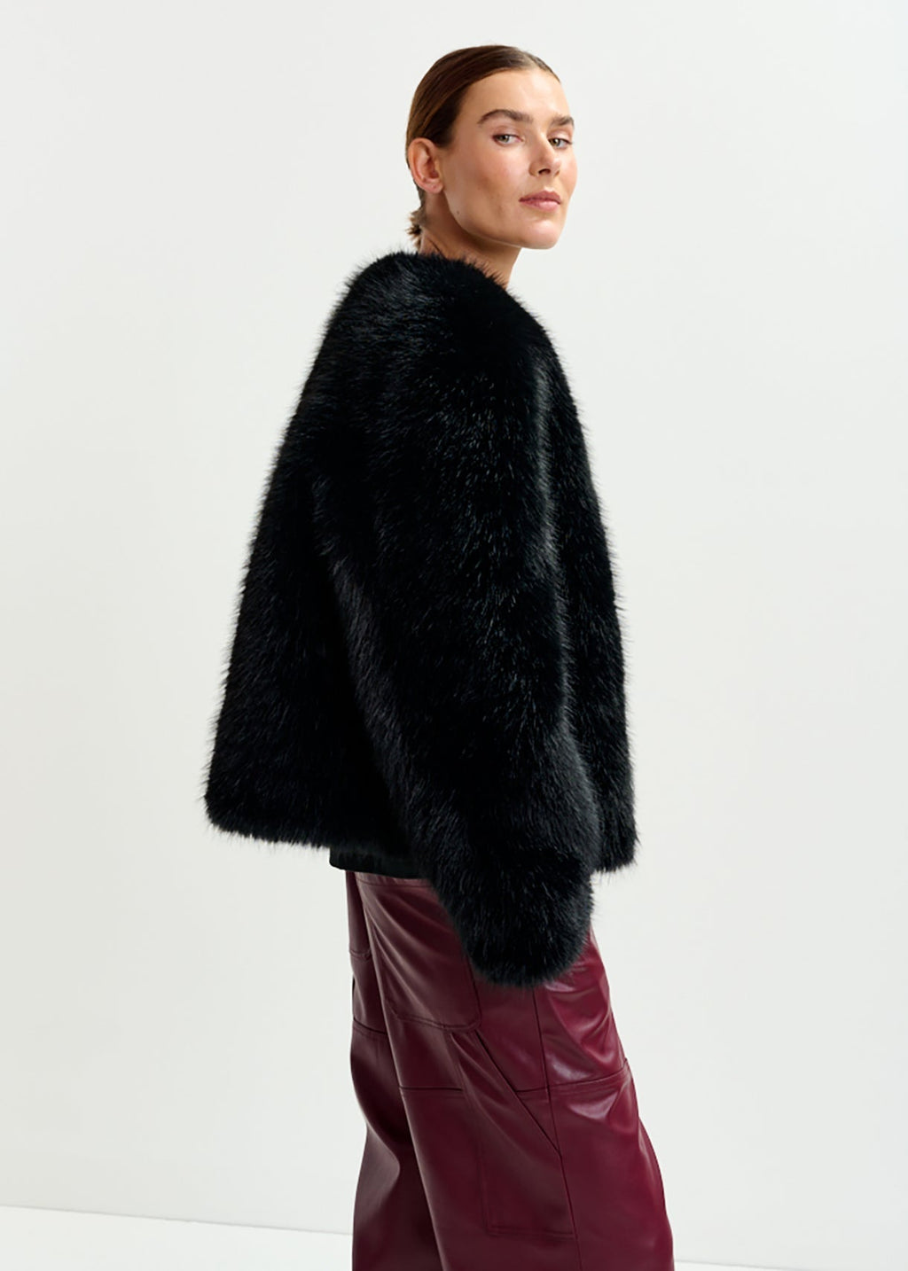Ijacket faux fur jacket