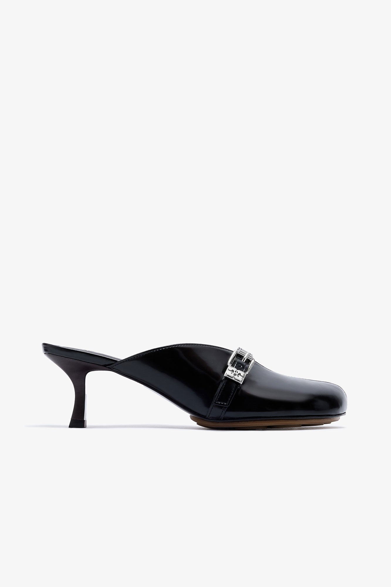 Ganni Sue Heeled Mule Box Oleatex