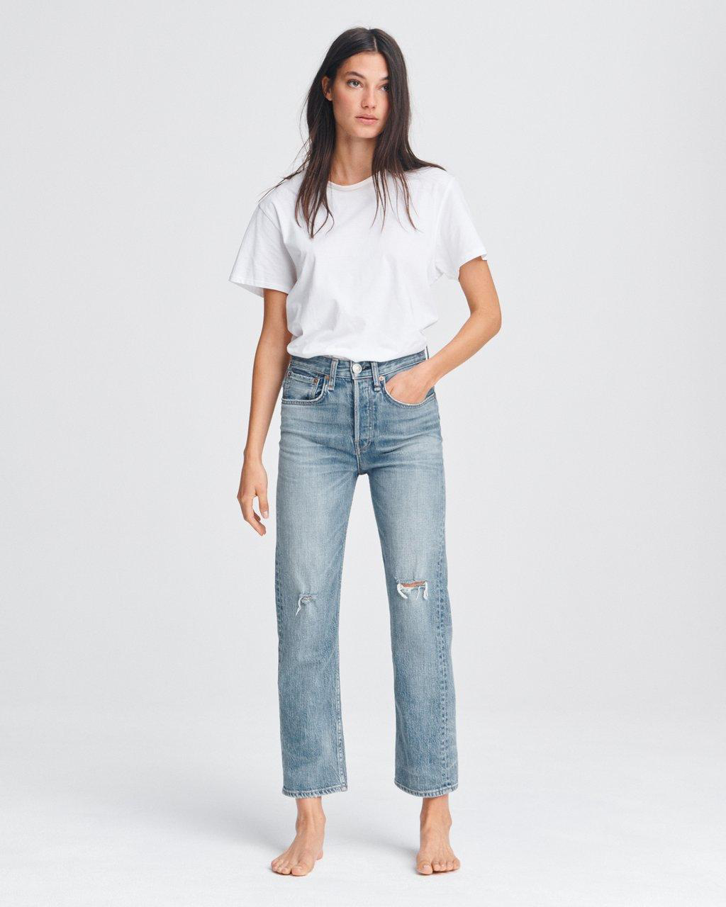 Rag & Bone Maya high rise ankle straight