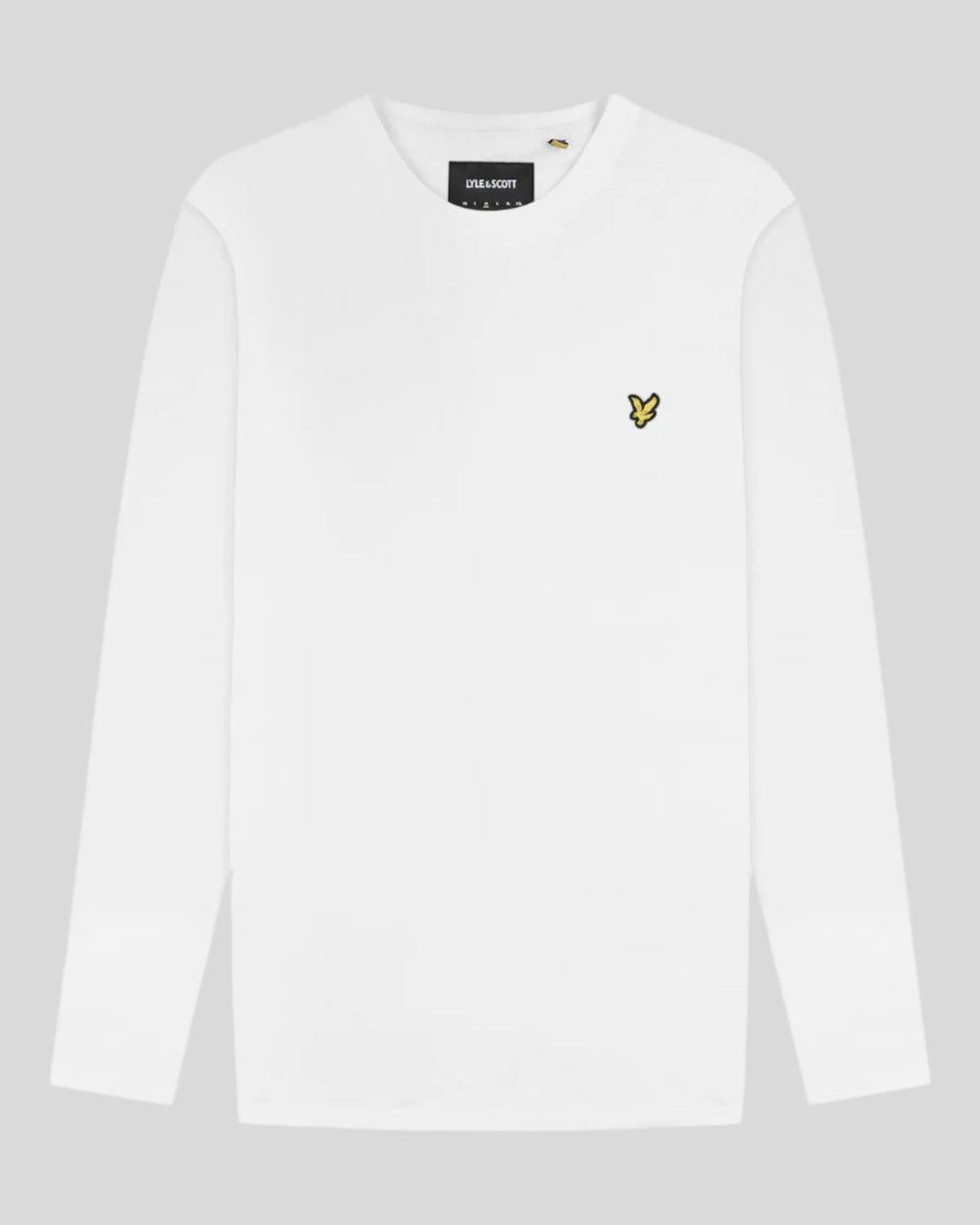 Lyle & Scott Mens Long Sleeve Cotton T-Shirt | White
