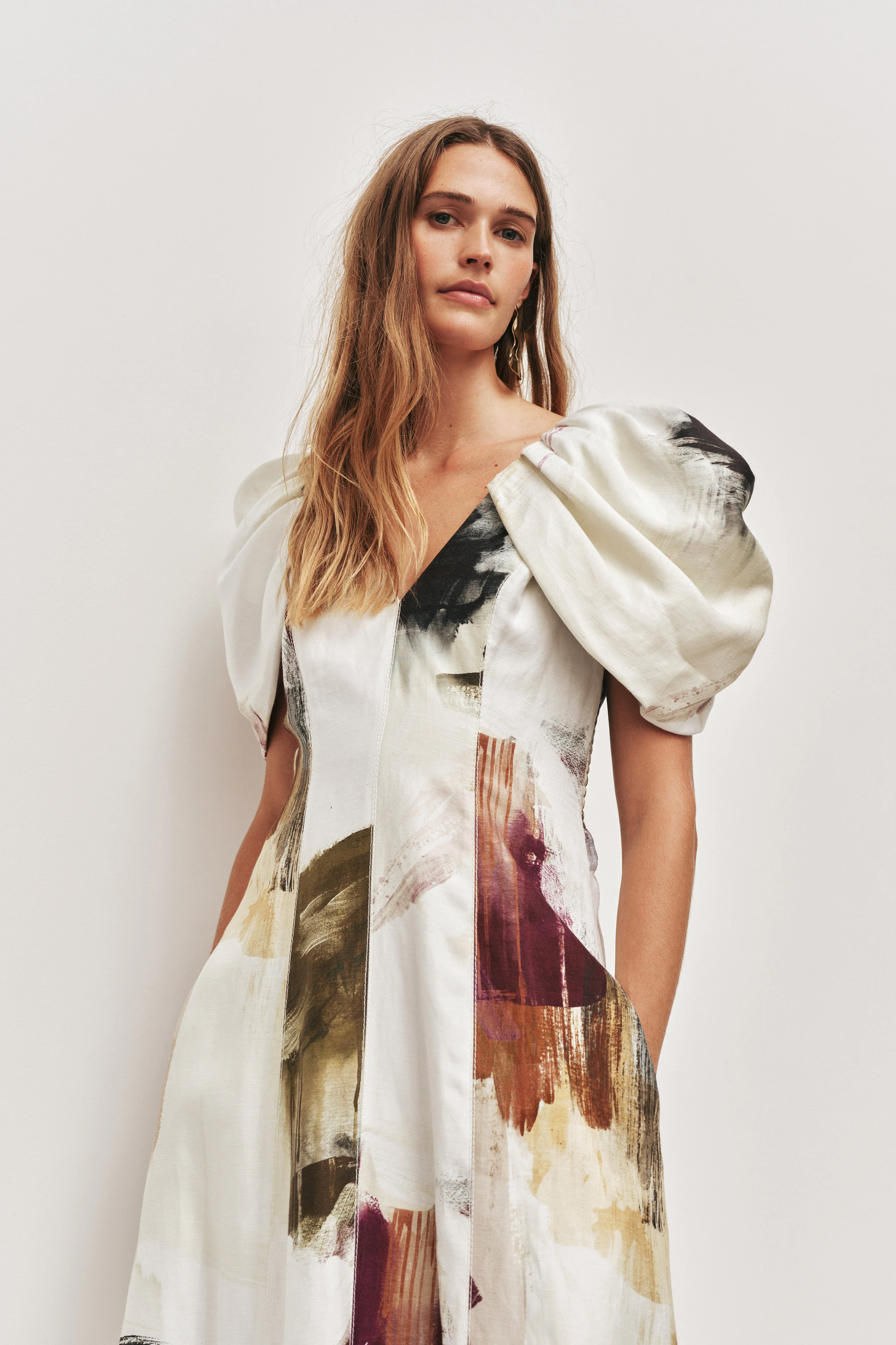 Aje Bisou Midi Dress