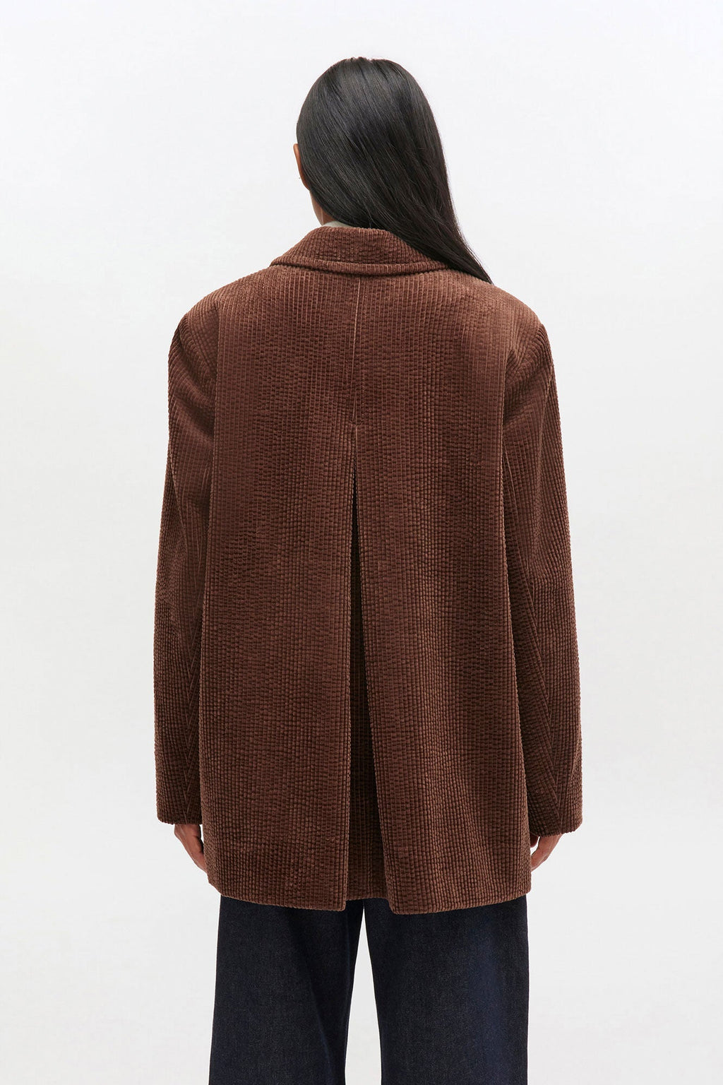 Ganni Seersucker Corduroy Blazer