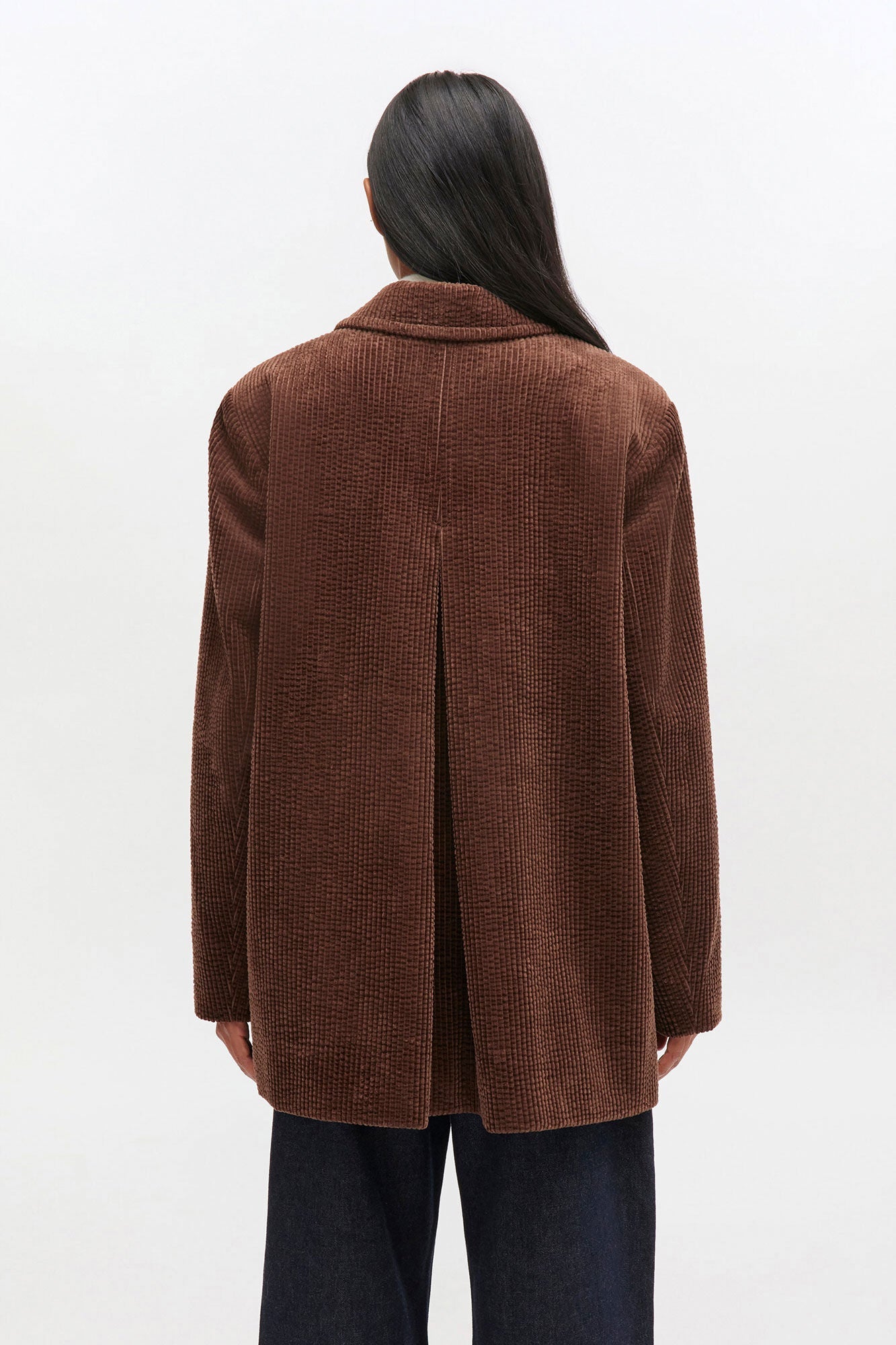 Ganni Seersucker Corduroy Blazer