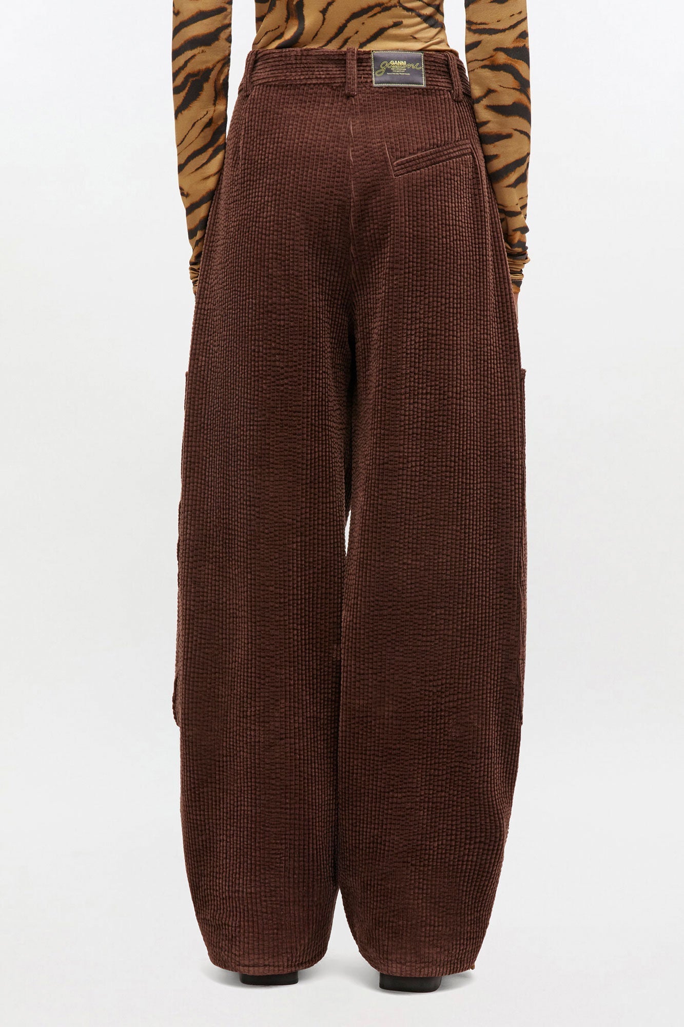 Ganni Seersucker Corduroy Pants