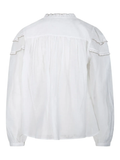 ISABEL MARANT ETOILE CHRISTA HIGH NECK RUFFLED BLOUSE