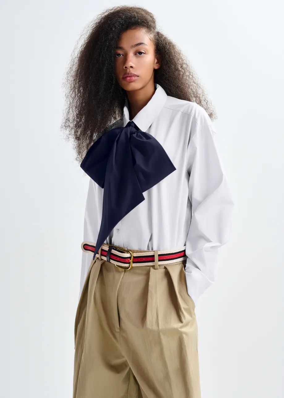 Essentiel Jambers pussy bow collar shirt
