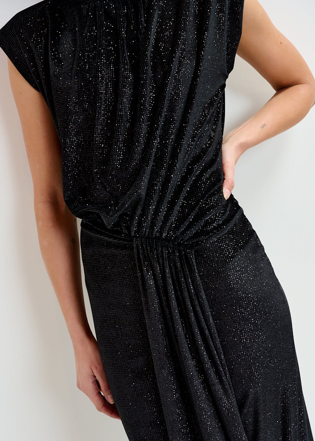 Inche velvet jersey midi dress