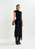 Inche velvet jersey midi dress